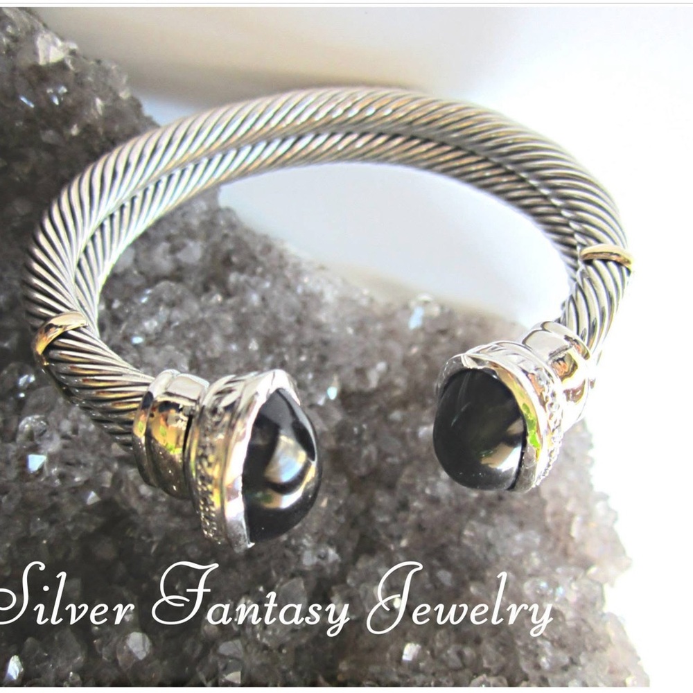 Black and Silver Bracelet 925
